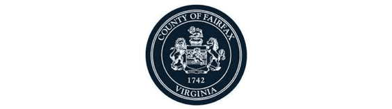 A seal of the county of fairfax, virginia.
