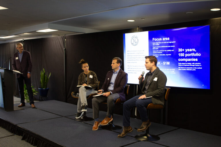 Hayley Bryant, Hustle Fund, Chris George, SAIC Ventures, Matt Gittleman, JHH VC, Investor Panel