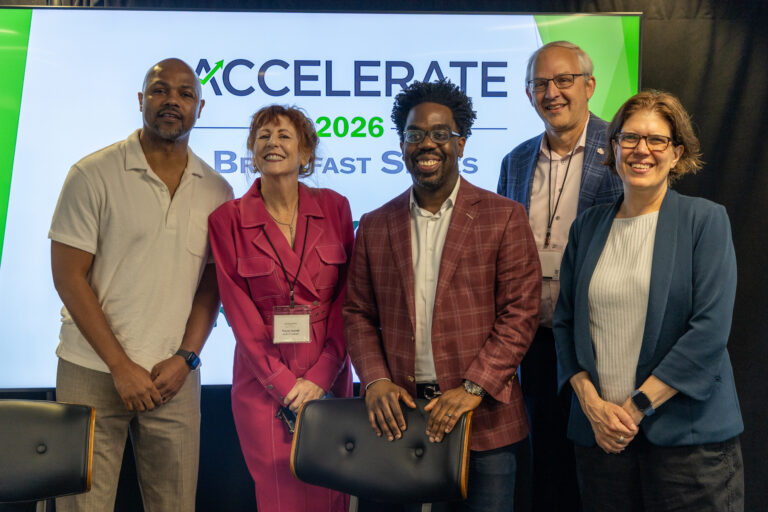 Nasir Qadree of Zeal Capital Partners, Jamie Roberts of Stellantis Ventures, and Dahna Goldstein of Halcyon Venture Partners, Investor Panel, April 2026